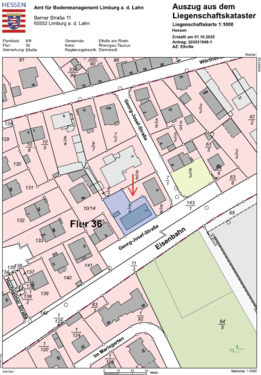 Katasterauszug markiert - 