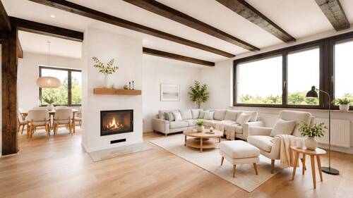 Wohnzimmer visualsiert - 