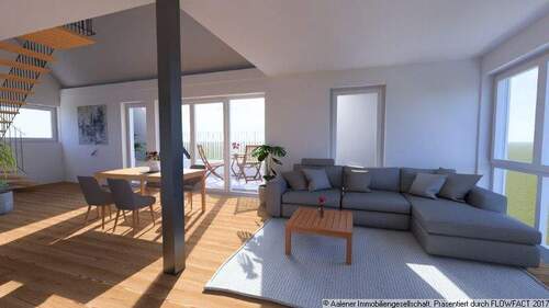 Visualisierung WohnenEssen - Etagenwohnung mit 130,00 m&sup2; in Aalen zum Kaufen