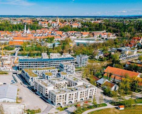 Vogelperspektive mit Altstadt - Familiengerechte 4-Zimmer-Terrassenwohnung - sofort beziehbar!