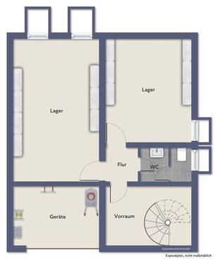 Keller unter Ladenlokal - 