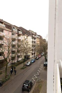 Blick vom Balkon - 2 Zimmer Etagenwohnung in Karlsruhe