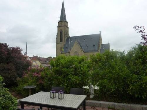 Die Aussicht von der Terrasse - 