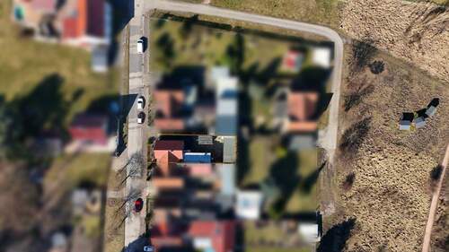 Drohnenaufnahme - 5 Zimmer Doppelhaushälfte in Sandersdorf-Brehna