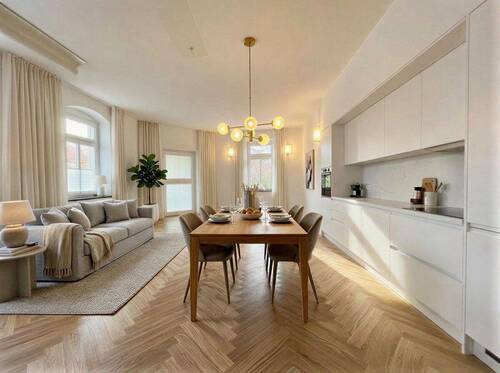 Küche_ visualisiert mit KI - Etagenwohnung mit 128,20 m&sup2; in Dresden zum Kaufen