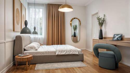 Munstead Wood_Schlafzimmer Visualisierung - 3 Zimmer Etagenwohnung zum Kaufen in Berlin