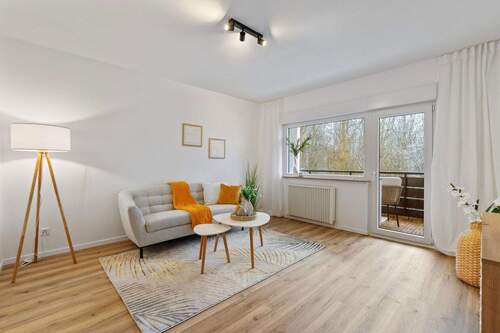 Wohnzimmer - 2 Zimmer Etagenwohnung zum Kaufen in Essen