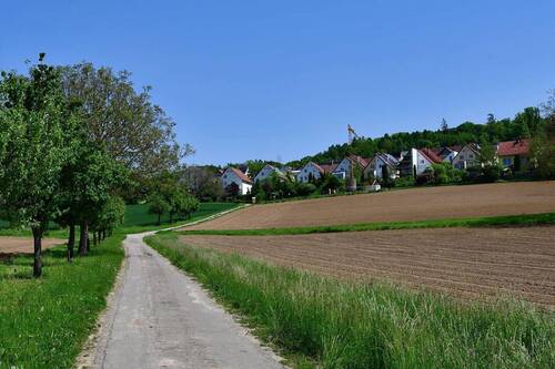 Blick vom Feld - 7 Zimmer Doppelhaushälfte in Lörrach