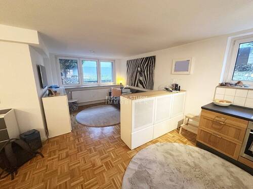 Blick in den Wohnbereich - Terrassenwohnung mit 52,00 m&sup2; in Düsseldorf zur Miete