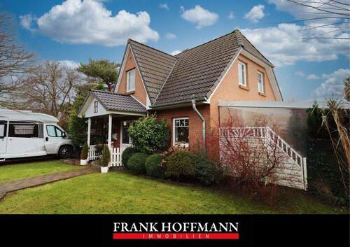 V6278 Titelbild - Fischersiedlung! Schönes Einfamilienhaus mit Kamin, Carport und zwei überdachten Terrassen in Husum