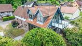 Luftbild - Haus mit Balkon - 4 Zimmer Einfamilienhaus zum Kaufen in Schönau (Pfalz)