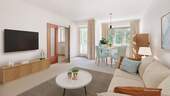 Wohnzimmer Beispielmöblierung - 