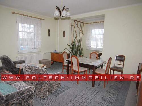 Wohnbereich im Erdgeschoss - 5 Zimmer Einfamilienhaus in Schmölln OT Großbraunshain