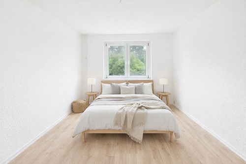 Wohnbeispiel Schlafzimmer - 3-Raum-Wohnung mit Gestaltungsspielraum - Renovierung inklusive