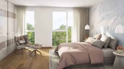 Impression Schlafzimmer - Doppelhaushälfte mit 129,70 m&sup2; in Marktheidenfeld zum Kaufen