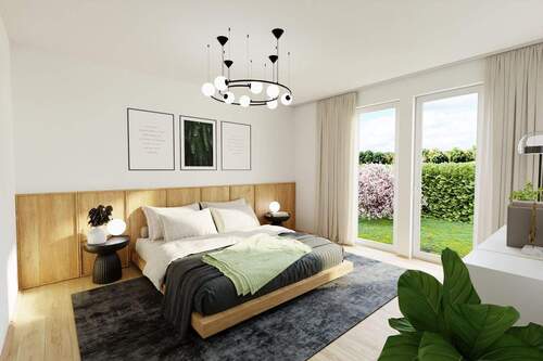 Visualisierung Schlafen - 4 Zimmer Bungalow in Aletshausen