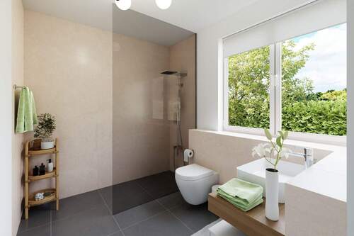 Visualisierung Bad - Bungalow mit 120,40 m&sup2; in Aletshausen zum Kaufen