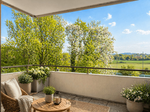 Balkon virtuell möbliert - Bye-bye Parkplatzsuche – Hallo Südwest-Balkon!