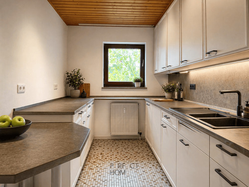 Küche virtuell dekoriert - 3 Zimmer Etagenwohnung zum Kaufen in Heilbronn