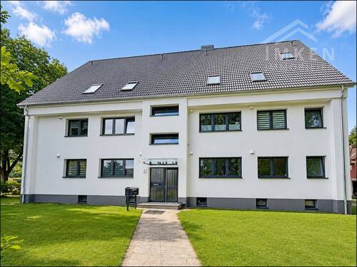 Ansicht - Wohnen im Niedrigenergiehaus KFW55 - 3-Zimmer-Wohnung mit Balkon - Ruhiglage am Waldrand.