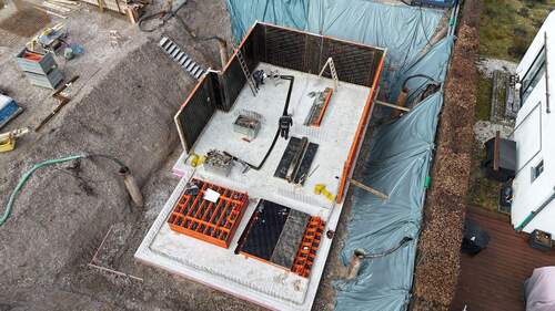 Bodenplatte Einfamilienhaus - 