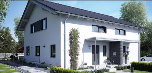 Muster DHH.jpg - Neubau-Doppelhaushälfte mit ca. 120 m² Wohnfläche auf ca. 552 m² Grundstück in Klingen bei Aichach