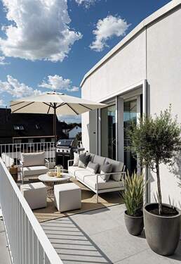 03 Visualisiert Terasse WHG 09.jpg - 3 Zimmer Etagenwohnung in München