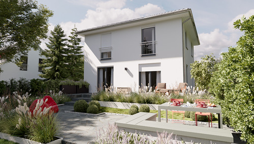 Flair 124 - Gartenansicht - Das Stadthaus zum Wohlfühlen in Kranichborn - Komfort und Design perfekt kombiniert