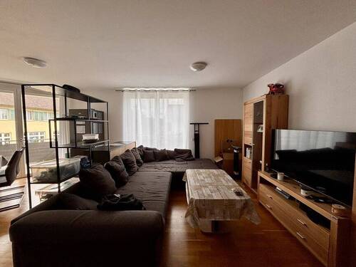 Wohnzimmer - Etagenwohnung mit 66,80 m&sup2; in Schwörstadt zur Miete