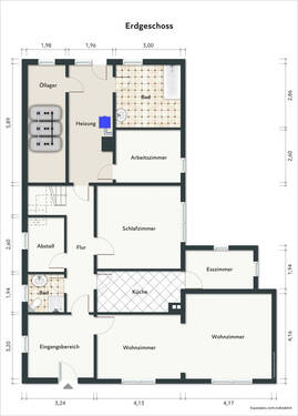 Erdgeschoss: Unmöbliert - 