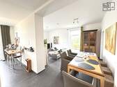 Essbereich - B&B Immobilien: Stilvolle 3-Zimmer-Altbauwohnung mit Terrasse und zwei Gartenflächen in Trier-Feyen