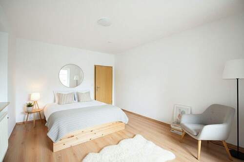 Schlafzimmer visualisiert - 2 Zimmer Etagenwohnung in Dreieich