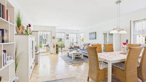 Wohn-Essbereich - Seniorengalerie Perl: Erdgeschosswohnung mit Wintergarten zu verkaufen