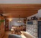 Wohnzimmer Kachelofen EG Haus 1 - 