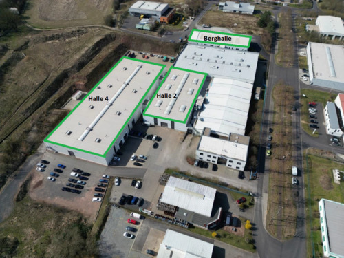 Luftaufnahme - Halle zur Miete in Krauthausen