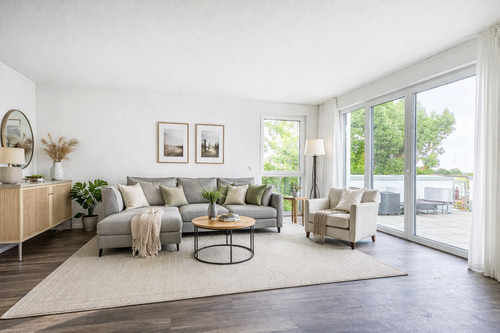 Möblierungsvorschlag Wohnbereich - Etagenwohnung mit 77,50 m&sup2; in Aldenhoven zum Kaufen