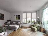 Lichtdurchfluteter Wohnbereich - 5 Zimmer Etagenwohnung in Altlußheim