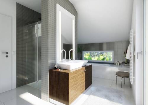 Badezimmer - Mehrfamilienhaus, Wohnhaus mit 136,00 m² in Leipzig zum Kaufen