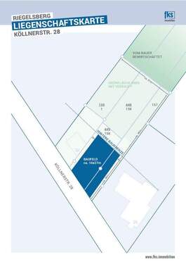 Liegenschaftskarte mit Bemaßung - Grundstück in Riegelsberg