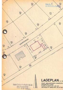LAGEPLAN - Grundstück zum Kaufen in Braunschweig