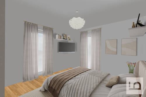 Schlafzimmer I virtuelles Staging - 