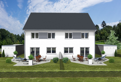 DH Janic Front.png - 5 Zimmer Doppelhaushälfte in Berg bei Neumarkt in der Oberpfalz