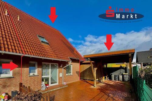 Eingangsansicht - Familienfreundliche Doppelhaushälfte in Minden-Königstor!