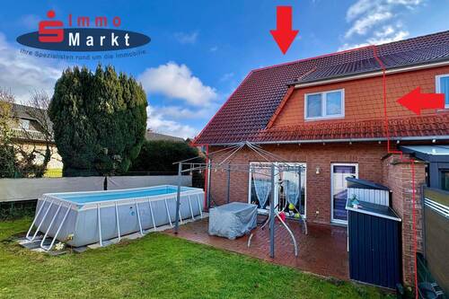 Gartenansicht - 5 Zimmer Doppelhaushälfte zum Kaufen in Minden