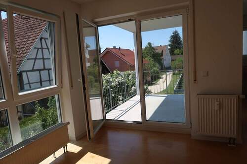 Ausblick Balkon - Etagenwohnung mit 72,00 m&sup2; in Kusterdingen-Mähringen zum Kaufen