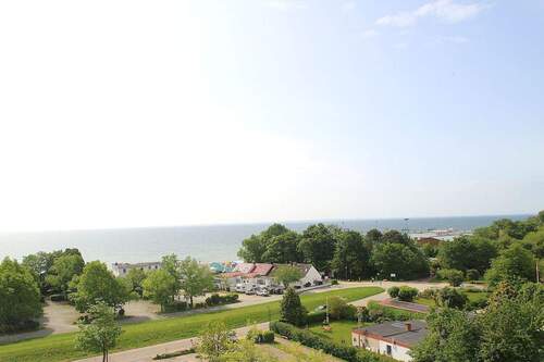 Ostseeblick von der Loggia - Traumhafter Ostseeblick - Modernisierte Eigentumswohnung direkt am Strand