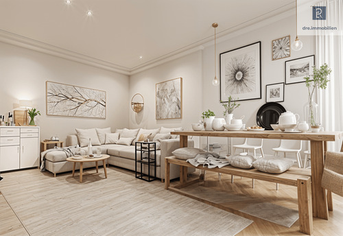 KI-generierter Einrichtungsvorschlag - 2 Zimmer Etagenwohnung zum Kaufen in Köln