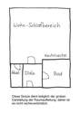 Skizze zur Raumaufteilung - 