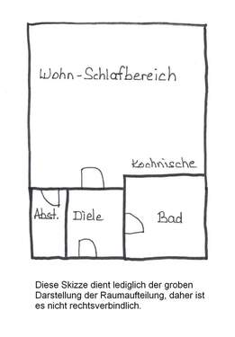 Skizze zur Raumaufteilung - 