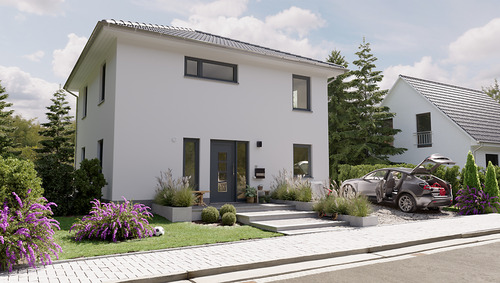 Fl124 - Straßenansicht - 4 Zimmer Einfamilienhaus zum Kaufen in Gierstädt